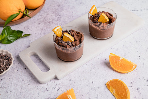 Mousse di Luphemp-fu al cioccolato e arancia